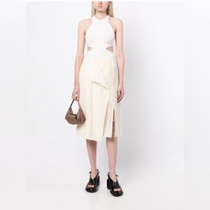 LEMAIRE
layered wrap midi skirt